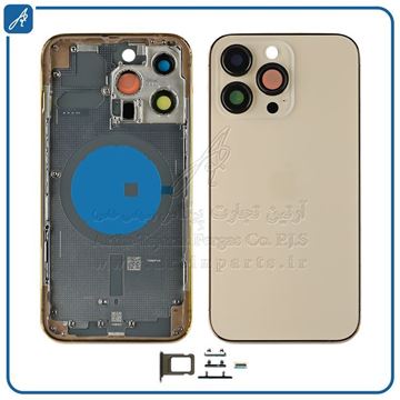 تصویر HOUSING 13 PRO GOLD IPHONE