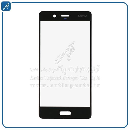 تصویر  GLASS NOKIA 8+OCA BLACK