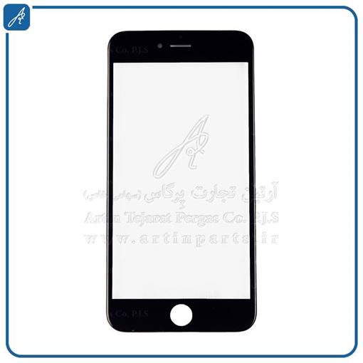 تصویر  GLASS 6PLUS BLACK+OCA+F IPHONE