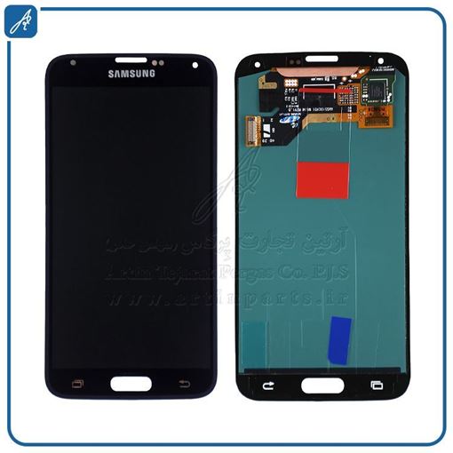 تصویر  LCD S5 BLACK CHANGE GLASS SAM