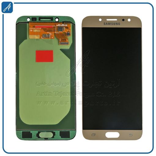 تصویر  LCD J730 GOLD CHANGE GLASS SAM