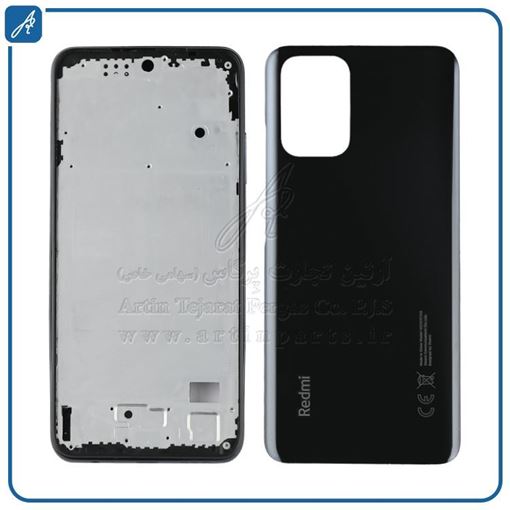تصویر  HOUSING REDMI NOTE 10 4G-NOTE 10S BLACK XIAO