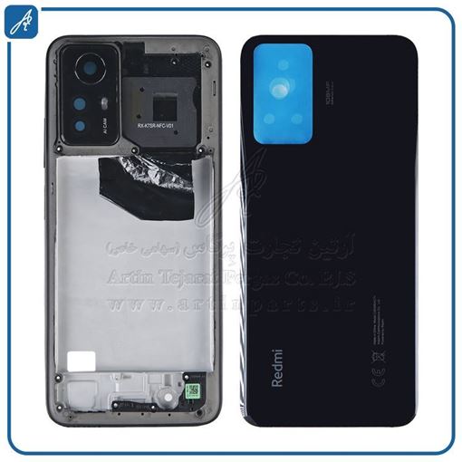 تصویر  HOUSING REDMI NOTE 12S BLACK XIAO