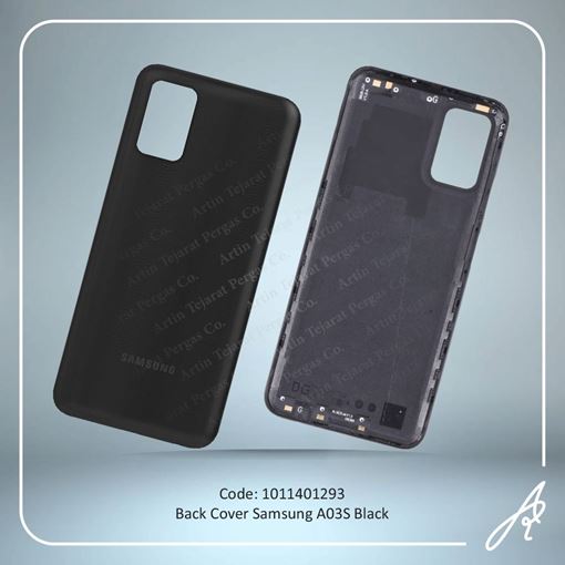 تصویر  BACK COVER A03S BLACK SAM