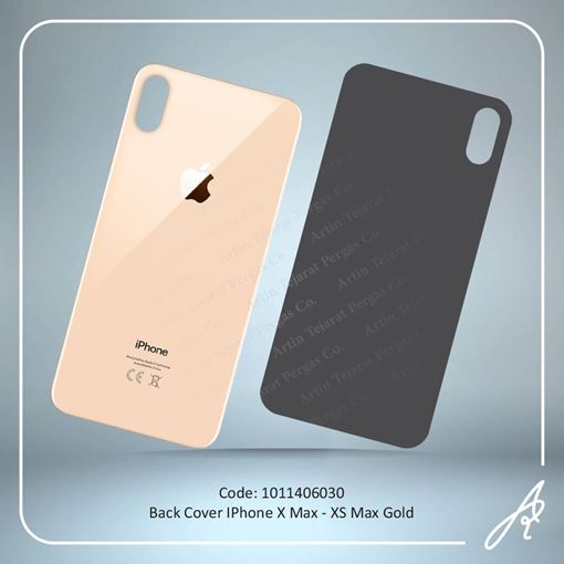 تصویر  BACK COVER X MAX-XS MAX GOLD IPHONE