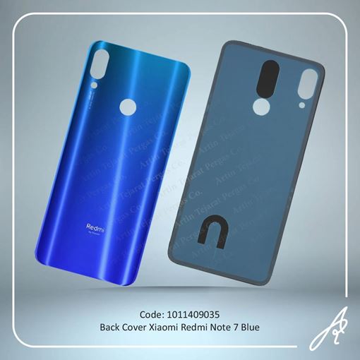 تصویر  BACK COVER REDMI NOTE 7 BLUE XIAO