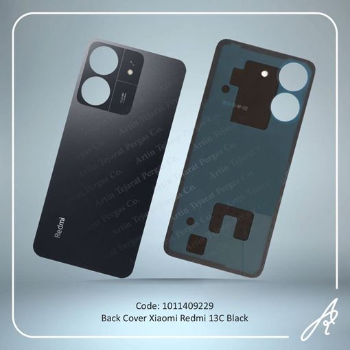 تصویر  BACK COVER REDMI 13C BLACK XIAO