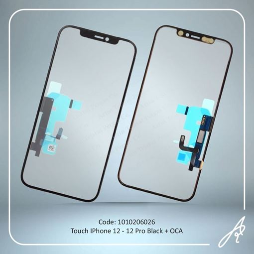 تصویر  TOUCH 12/12PRO+OCA BLACK IPHONE