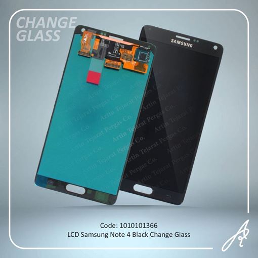 تصویر  LCD NOTE 4 BLACK CHANGE GLASS SAM