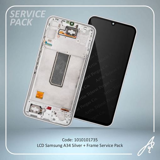 تصویر  LCD A34+FRAME SILVER SERVICE PACK SAM