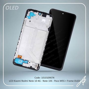 تصویر LCD REDMI NOTE 10 4G-NOTE 10S-POCO M5S+FRAME OLED XIAO