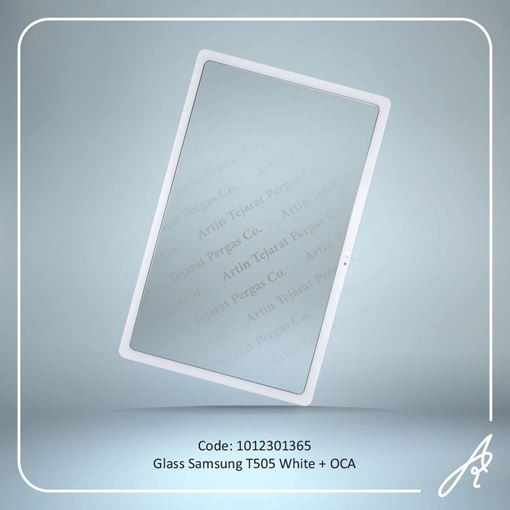 تصویر  GLASS T505+OCA WHITE SAM