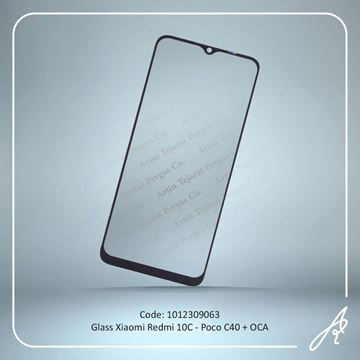 تصویر GLASS REDMI 10C- POCO C40+OCA XIAO
