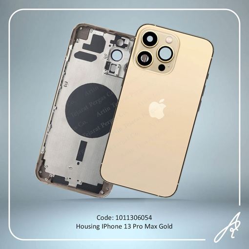 تصویر  HOUSING 13PRO MAX GOLD IPHONE