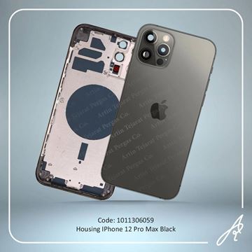 تصویر HOUSING 12 PRO MAX BLACK IPHONE