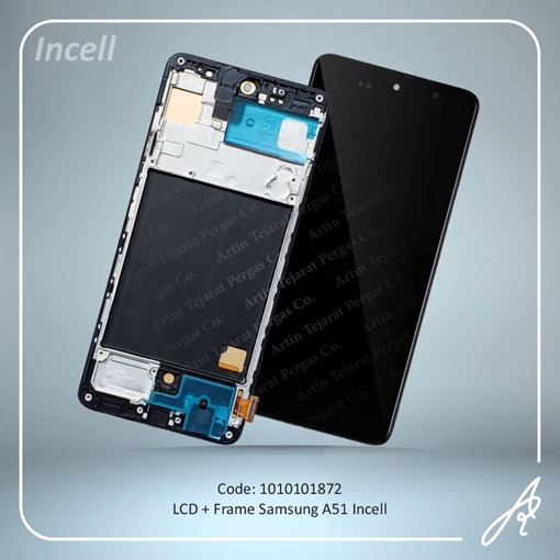 تصویر  LCD A51+FRAME INCELL SAM