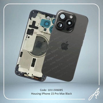تصویر HOUSING 15 PRO MAX BLACK IPHONE
