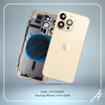 تصویر HOUSING 14 PRO GOLD IPHONE