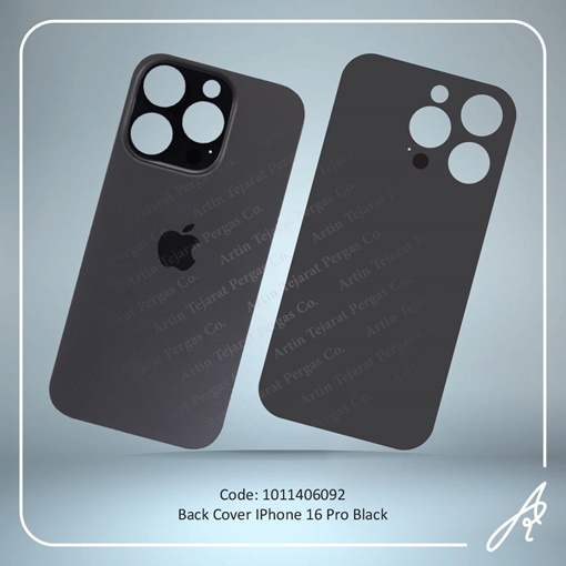 تصویر  BACK COVER 16 PRO BLACK IPHONE