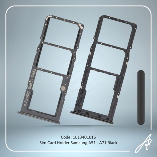تصویر  SIM HOLDER A51-A71  BLACK SAM