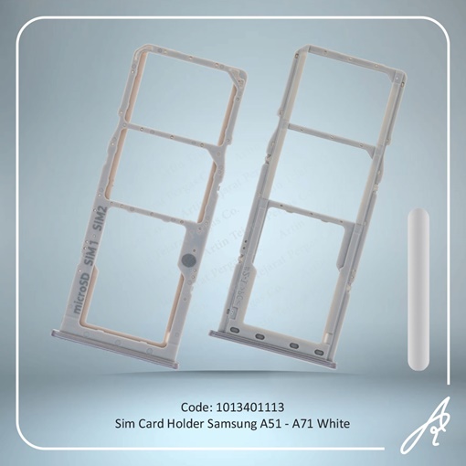 تصویر  SIM HOLDER A51-A71 WHITE SAM