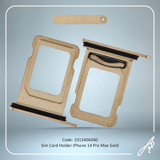تصویر  SIM HOLDER 14 PRO MAX GOLD IPHONE