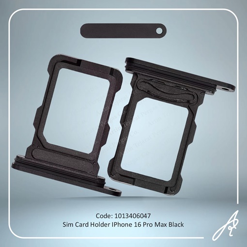 تصویر  SIM HOLDER 16 PRO MAX BLACK IPHONE
