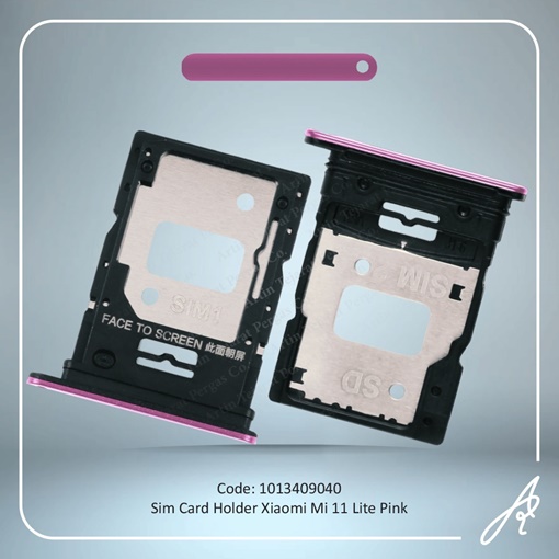 تصویر  SIM HOLDER MI 11 LITE PINK XIAO