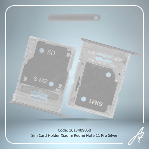 تصویر  SIM HOLDER REDMI NOTE 11PRO SILVER XIAO