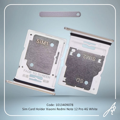 تصویر  SIM HOLDER REDMI NOTE 12 PRO 4G WHITE XIAO