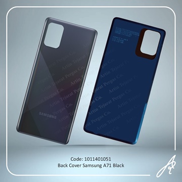 تصویر BACK COVER A71 BLACK SAM