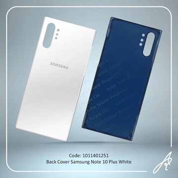 تصویر BACK COVER NOTE 10 PLUS WHITE SAM