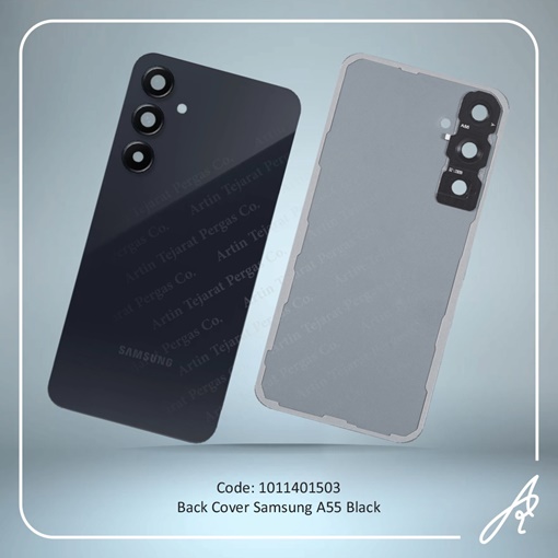 تصویر  BACK COVER A55 BLACK SAM