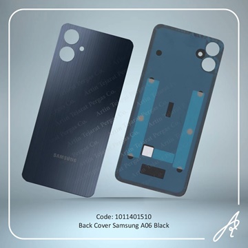 تصویر BACK COVER A06 BLACK SAM