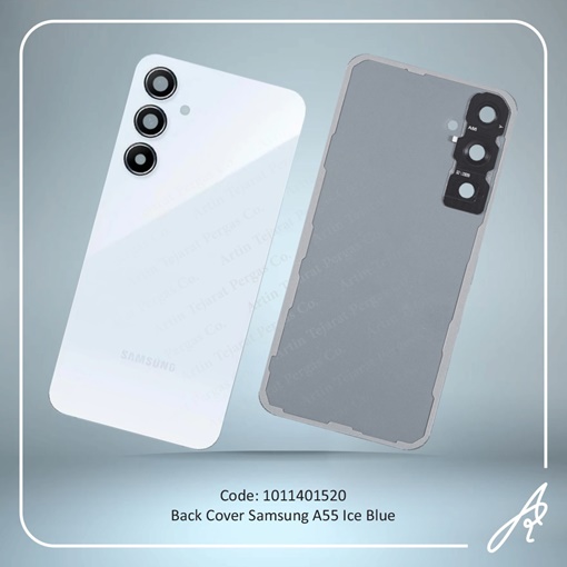 تصویر  BACK COVER A55 ICE BLUE SAM