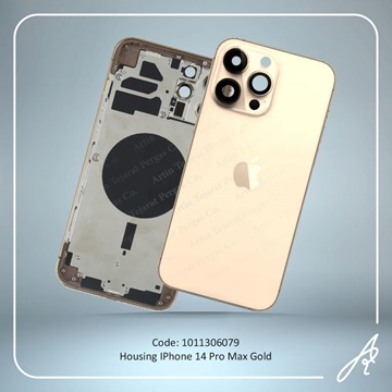 تصویر HOUSING 14 PRO MAX GOLD IPHONE