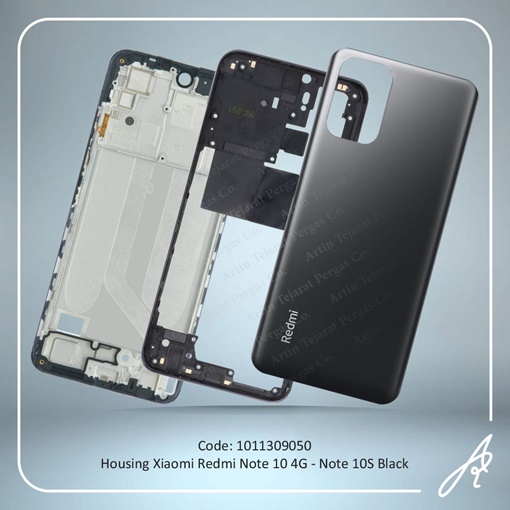 تصویر  HOUSING REDMI NOTE 10 4G-NOTE 10S BLACK XIAO