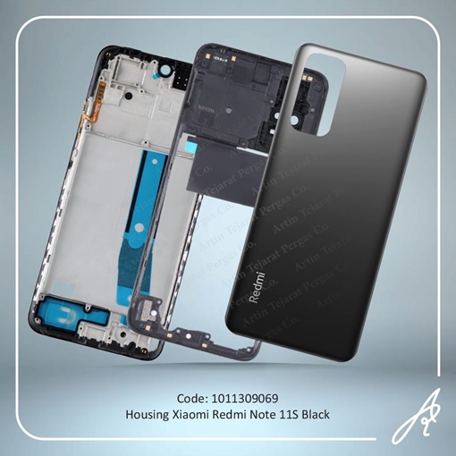 تصویر  HOUSING REDMI NOTE 11S BLACK XIAO