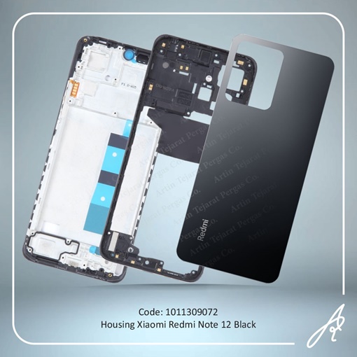 تصویر  HOUSING REDMI NOTE 12 BLACK XIAO