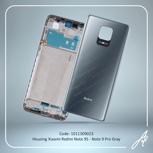 تصویر  HOUSING REDMI NOTE 9S -NOTE 9 PRO GRAY XIAO